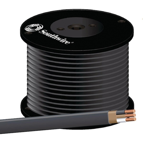 NM-B Non-Metallic Building Cable, Black, Solid, 500 ft